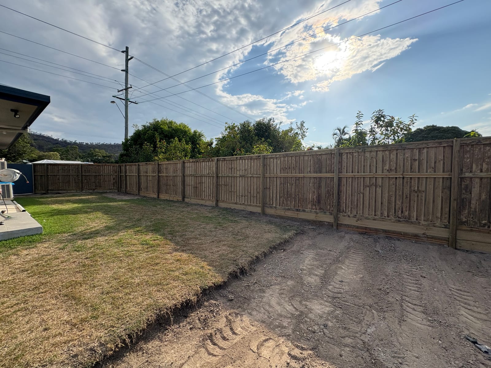 New timber paling fence, Townsville