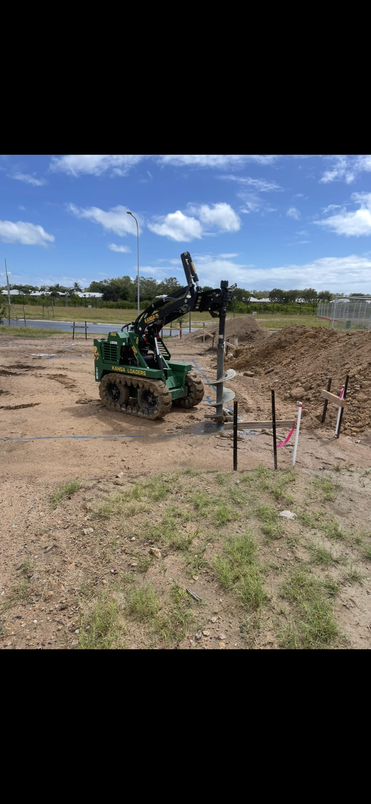 Setting posts and footings in Townsville